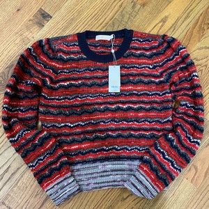 Tory Burch Lurex Stripe Sweater